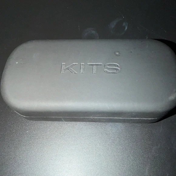 Translucent Peach Rectangular Women's Sunglasses - Picture 3 of 3